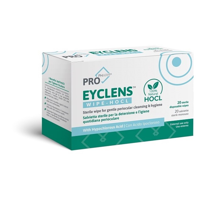 Eyclens Wipe Hocl 20 Bustine