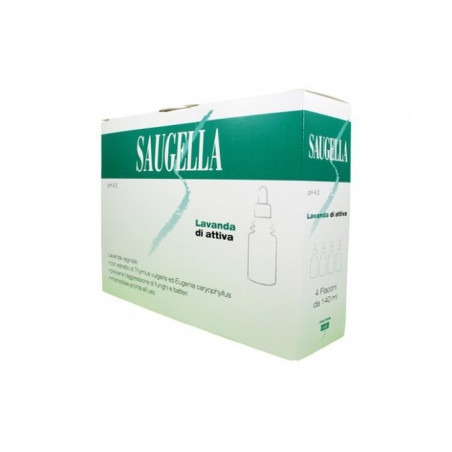 Rottapharm Saugella Lavanda Attiva Ph 4.5 Azione Antibatterica Antimicotica 4x140ml Rottapharm Saugella Lavanda Attiva Ph 4.5 Azione Antibatterica Antimicotica 4x140ml