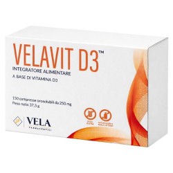 Velavit D3 150 Compresse Orosolubili 250 Mg Senza Glutine Naturalmente Privo Di Lattosio