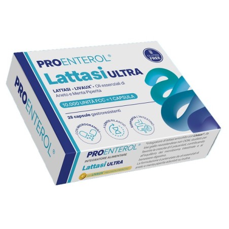 Proenterol Lattasi Ultra 28 Capsule Gastroresistenti Senza Glutine Proenterol Lattasi Ultra 28 Capsule Gastroresistenti Senza Glutine
