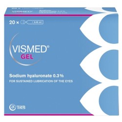 Collirio Lubrificante Vismed Gel Acido Ialuronico 0,3% 20 Fialette X 0,45 Ml