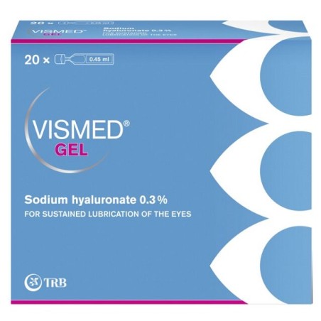 Collirio Lubrificante Vismed Gel Acido Ialuronico 0,3% 20 Fialette X 0,45 Ml