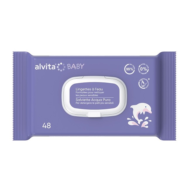 Alvita Salviette Acqua Pura 48 Pezzi Alvita Salviette Acqua Pura 48 Pezzi