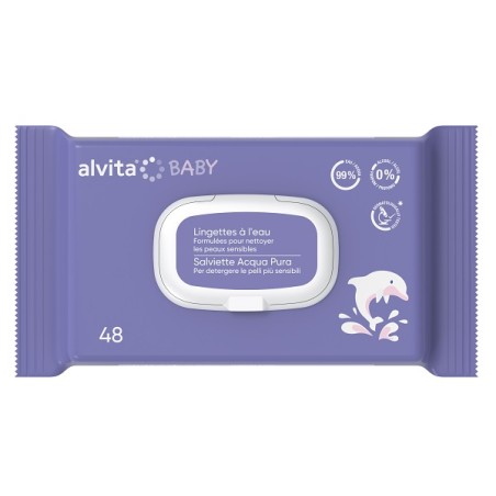 Alvita Salviette Acqua Pura 48 Pezzi Alvita Salviette Acqua Pura 48 Pezzi