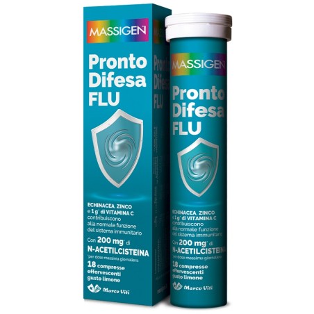 Massigen Pronto Difesa Flu 18 Compresse Effervescenti Massigen Pronto Difesa Flu 18 Compresse Effervescenti
