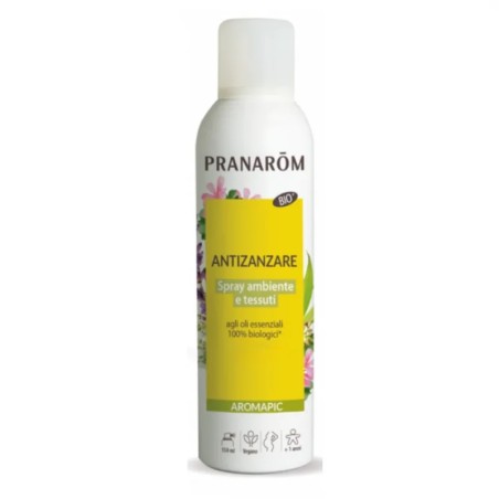 Flacone da 100 ml di Pranarom Spray Antizanzare e Insetti Per Ambiente Tessuti E Corpo Con Oli Essenziali.