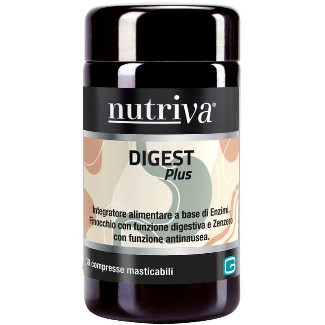Nutriva Digest Plus 30 Compresse Masticabili Nutriva Digest Plus 30 Compresse Masticabili
