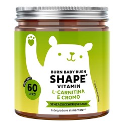 Bears With Benefits Burn Baby Burn Shape Vitamin 60 Caramelle Gommose Con Edulcoranti Senza Zuccheri