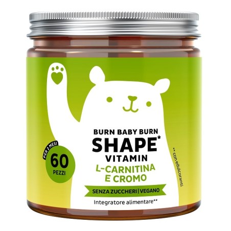 Bears With Benefits Burn Baby Burn Shape Vitamin 60 Caramelle Gommose Con Edulcoranti Senza Zuccheri