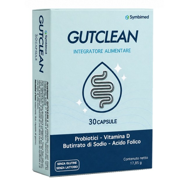 Gutclean 30 Capsule Senza Glutine Senza Lattosio Gutclean 30 Capsule Senza Glutine Senza Lattosio