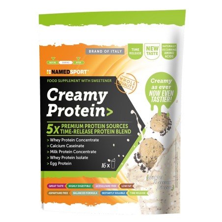 Creamy Protein Cookies & Cream 500 G Con Edulcorante Creamy Protein Cookies & Cream 500 G Con Edulcorante