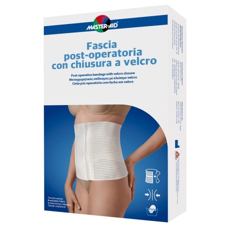Fascia Post Operatoria Master-aid Chiusura A Velcro Millerighe 90-110cm Fascia Post Operatoria Master-aid Chiusura A Velcro Millerighe 90-110cm