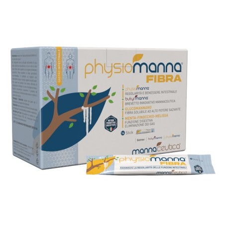 Physiomanna Fibra 14 Stick Pack Con Edulcorante