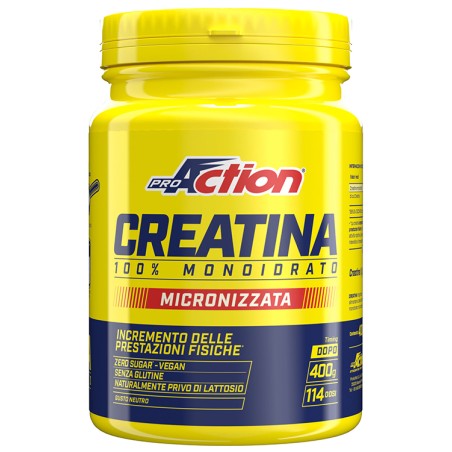 Proaction Creatina 400 G Senza Glutine Naturalmente Privo Di Lattosio Proaction Creatina 400 G Senza Glutine Naturalmente Privo Di Lattosio