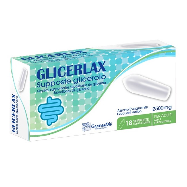 Supposte Glicerolo Glicerlax 2500mg 18 Pezzi