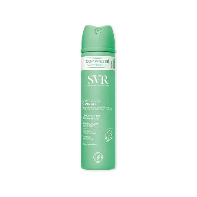 Flacone spray da 75 ml di Svr Spirial Spray Vegetal Deodorante