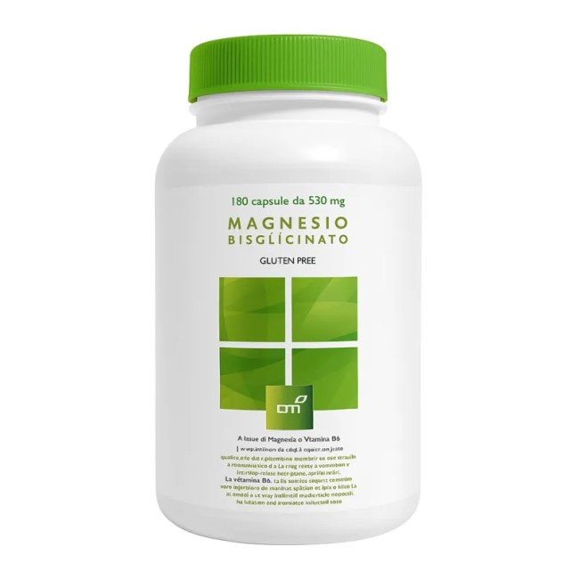 Confezione da 180 capsule di OTI Magnesio Bisglicinato E Vitamina B6 Integratore Per Stanchezza E Affaticamento.