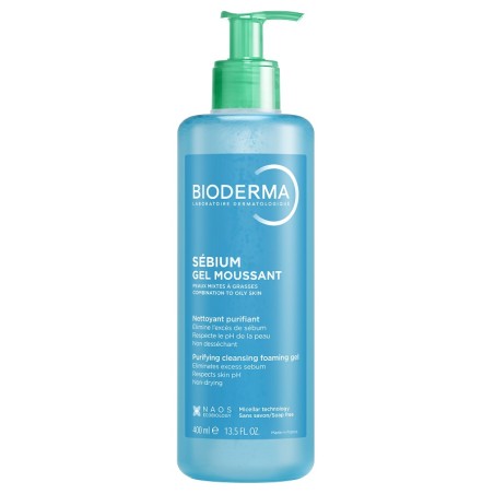 Flacone da 400 ml di BIoderma Sebium Gel Moussant Flacone da 400 ml di BIoderma Sebium Gel Moussant
