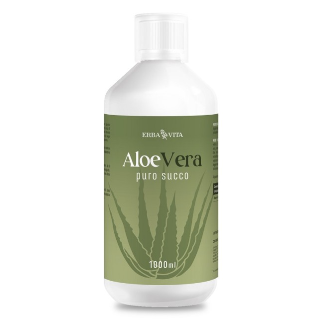 Aloe Vera Puro Succo 1000 Ml Senza Glutine Naturalmente Privo Di Lattosio