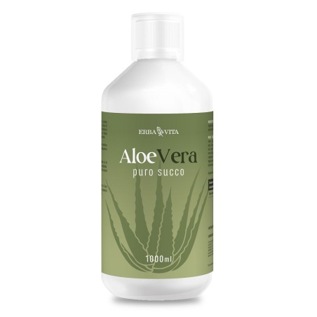 Aloe Vera Puro Succo 1000 Ml Senza Glutine Naturalmente Privo Di Lattosio