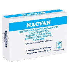 Nacvan 30 Compresse Da 1300 Mg Senza Glutine Senza Lattosio