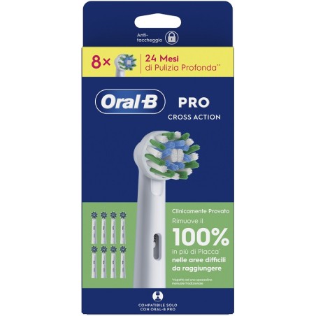 Oralb Crossaction Refill 8 Pezzi