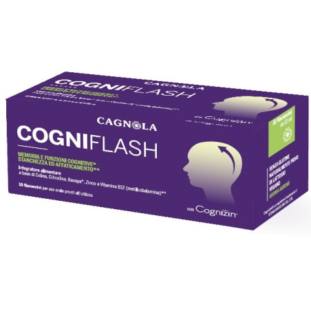 Cogniflash Agrumi 10 Flaconcini 10 Ml Senza Glutine Naturalmente Privo Di Lattosio
