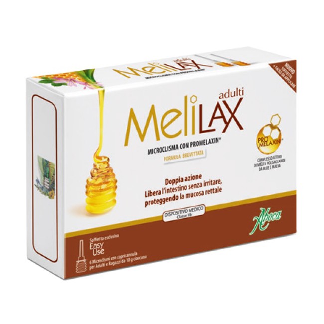 MELILAX ADULTI MICROCLISMI 6 PEZZI 10 G MELILAX ADULTI MICROCLISMI 6 PEZZI 10 G