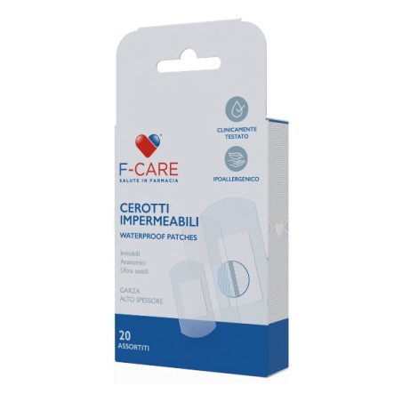 Cerotti Impermeabili F-care Misure Assortite 20 Pezzi