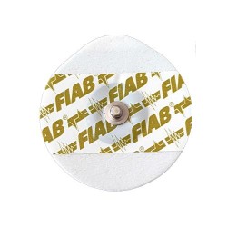 Elettrodo Oe Foam Monouso Ovale 48x50mm Per Adulti In Gel Solido Con Sensore Ag/agcl Con Clip In Acciaio Inox Fiab 50 Pezzi