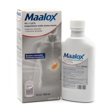 Maalox Soluzione Orale Sosp 250ml 4%+3,5% Maalox Soluzione Orale Sosp 250ml 4%+3,5%