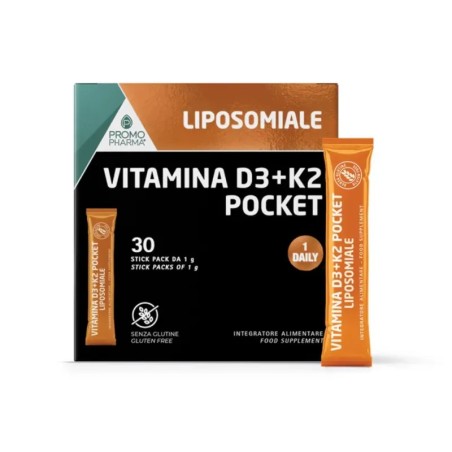Vitam D3+k2 Lipos Pocket 30 Stick Da 1 G