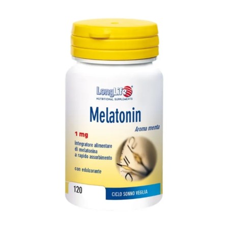 Longlife Melatonin 1 Mg Aroma Menta 120 Tavolette Longlife Melatonin 1 Mg Aroma Menta 120 Tavolette