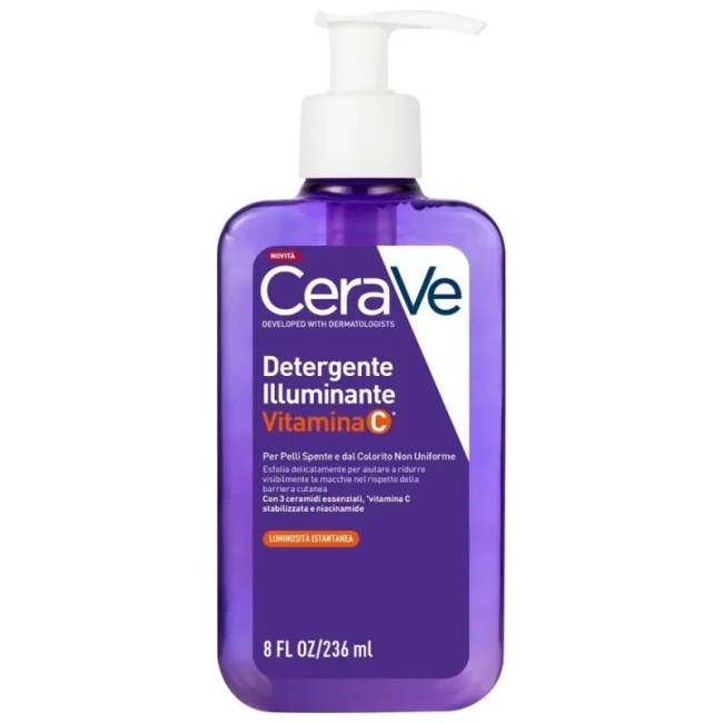 Flacone da 236 ml di Cerave Detergente Viso Illuminante Flacone da 236 ml di Cerave Detergente Viso Illuminante