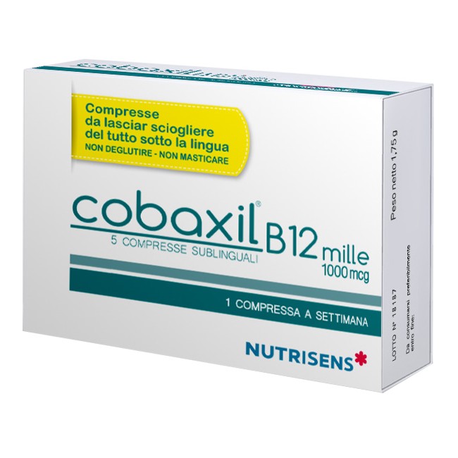 Cobaxil B12 Mille 5 Compresse Sublinguali Da 0,35 G Senza Glutine Cobaxil B12 Mille 5 Compresse Sublinguali Da 0,35 G Senza Glutine