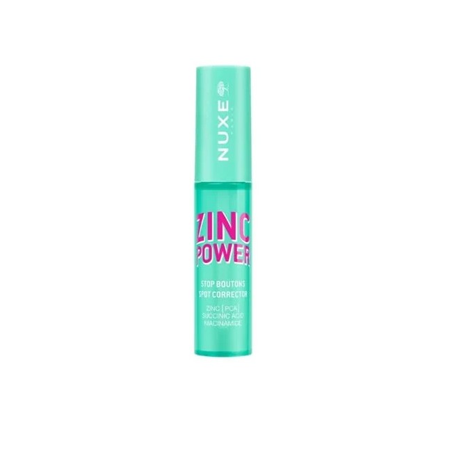 Confezione da 10 ml di Nuxe Zinc Power Spot Corrector Lozione Astringente per Brufoli Confezione da 10 ml di Nuxe Zinc Power Spot Corrector Lozione Astringente per Brufoli