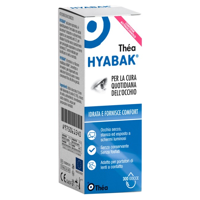 Hyabak Soluzione Oftalinica 0,15% 10ml Hyabak Soluzione Oftalinica 0,15% 10ml