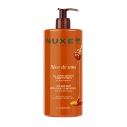 Flacone da 750 ml di Nuxe Reve de Miel Gel Doccia Ricco