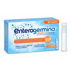 Confezione risparmio da 30 flaconi di Enterogermina 4 Miliardi Farmaco Con Fermenti Lattici Per Benessere Intestinale.