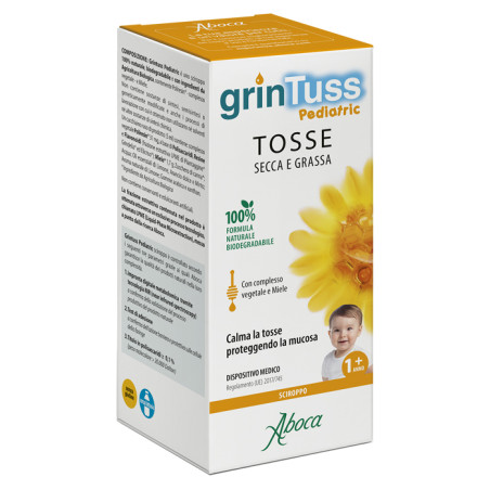 Aboca GrinTuss Pediatric Sciroppo Per Bambini Tosse Mista 180 Grammi Aboca GrinTuss Pediatric Sciroppo Per Bambini Tosse Mista 180 Grammi