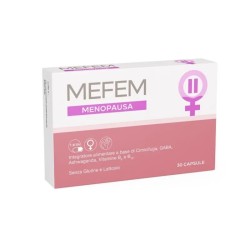 Confezione da 30 capsule di Istituto Ganassini Mefem Menopausa Integratore Per La Donna In Menopausa.