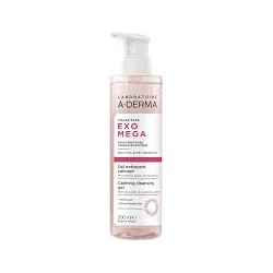 Flacone da 200 ml di A-Derma Exomega Gel Detergente Delicato