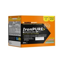 Confezione da 30 stickpack di Named Sport Ironpure Integratore Con Ferro E Vitamine.