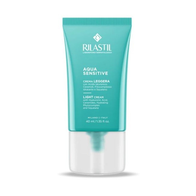 Tubetto da 50 ml di Rilastil Aqua Sensitive Crema Leggera