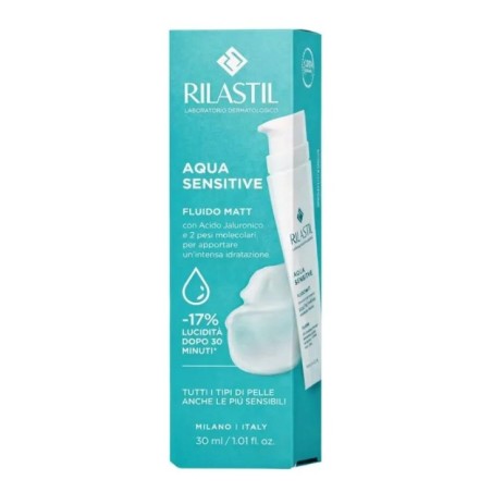 Flacone da 30 ml di Rilastil Aqua Sensitive Gel Crema Leggero Flacone da 30 ml di Rilastil Aqua Sensitive Gel Crema Leggero