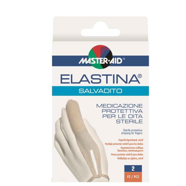 Master-aid Elastina Salvadito Medicazione Protettiva Dita Sterile 2 Pezzi Master-aid Elastina Salvadito Medicazione Protettiva Dita Sterile 2 Pezzi