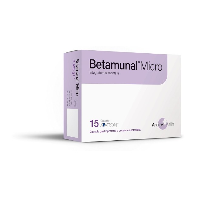 Betamunal Micro 15 Capsule Gastroprotette A Cessione Controllata Betamunal Micro 15 Capsule Gastroprotette A Cessione Controllata