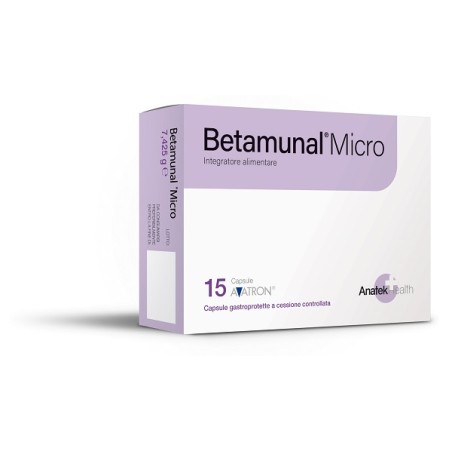 Betamunal Micro 15 Capsule Gastroprotette A Cessione Controllata Betamunal Micro 15 Capsule Gastroprotette A Cessione Controllata