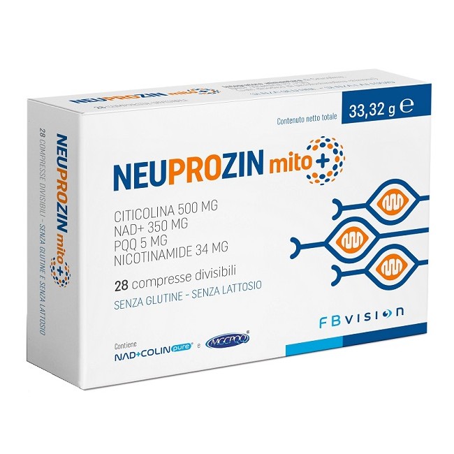 Neuprozin Mito + 28 Compresse Divisibili Senza Glutine E Lattosio Con Nad+colin Pure E Mgcpqq