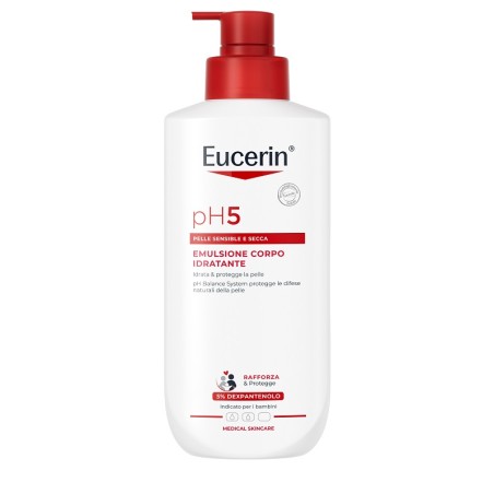 Flacone da 400 ml di Eucerin Ph5 Emulsione Corpo Idratante Flacone da 400 ml di Eucerin Ph5 Emulsione Corpo Idratante